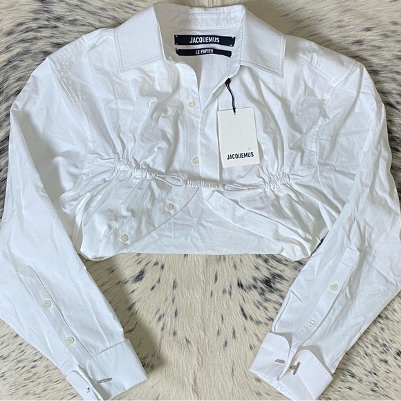 Jacquemus V-neck long sleeves La Cache Coeur Ventadou top